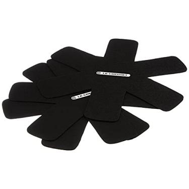 Imagem de Le Creuset Pfannenschutz, Set aus 3 Stück, Für alle Arten von Pfannen und Töpfen, Schwarz, 95003440140300