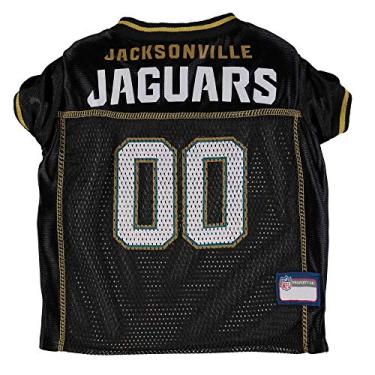 Imagem de NFL Jacksonville Jaguar Dog Jersey, camiseta pequena, roupa bonita para cães, gatos, filhotes, gatinhos e pequenos animais