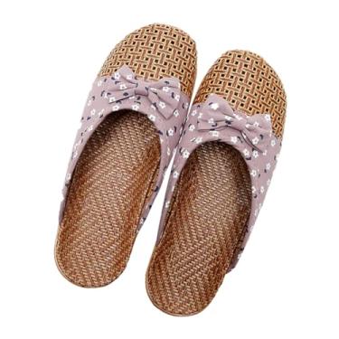 Imagem de PRETYZOOM 3 Pares sandálias slides de arco sandália natural chinelo de verão chinelo de vime versão coreana chinelos sapatos de casa sapatos de lazer homem e mulher eva roxo