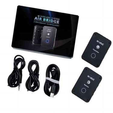 Imagem de M-VAVE VEDO Sistema de Monitor de Ouvido Profissional Sem Fio, 2.4 GHz, Áudio Lossless 24bit/48kHz, Alcance 30m, 1 Transmissor para Vários Receptores, Baixa Latência, para Ensino, Shows e Áudio