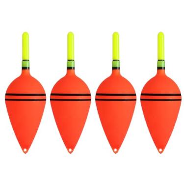 Imagem de PATIKIL Boia de pesca iluminada de 30 ml, pacote com 4 luzes de EVA em boia de pesca verde para pesca noturna