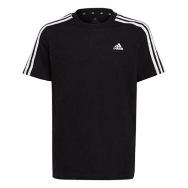 Imagem de Camiseta Algodão Essentials 3-Stripes Adidas-Unissex