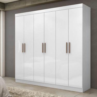 Imagem de Guarda Roupa Casal 6 Portas 2 Gavetas MDF Genebra Maxel