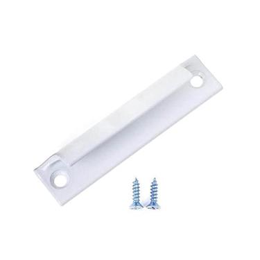 Imagem de Maçaneta da porta em liga de alumínio Empurrar e puxar a janela do portão da varanda puxa a maçaneta para móveis Drop Ship, branco