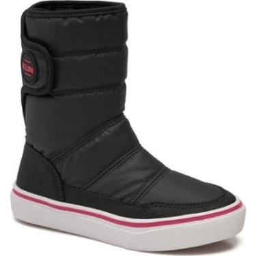 Imagem de Bota Infantil Menina Klin Freestyle Impermeável Chuva Inverno Tiras Auto Colantes-Feminino