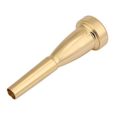 Imagem de Bocal de Trompete, Bocal de Trompete Bb Trompete Acessório de Instrumento Musical de Substituição para Tamanho 3c (Ouro)