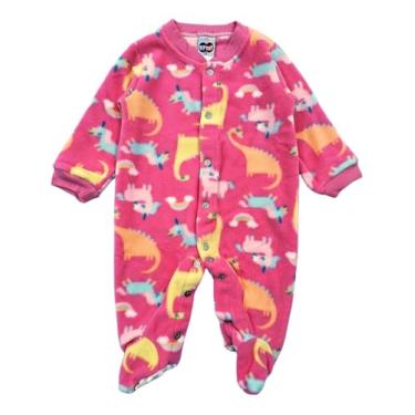 Imagem de Macacão Pijama Soft Bebê Menina Inverno Frio Tip Top