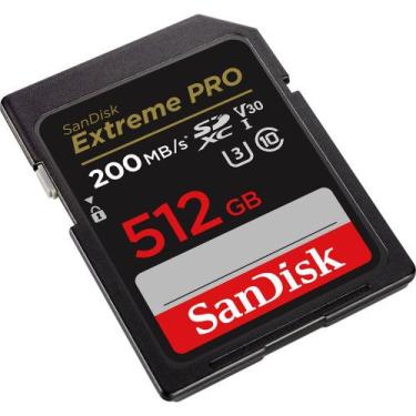 Imagem de Cartão de Memória SD Sandisk Extreme Pro 200-140 MB/s C10 U3 V30 512 G