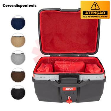 Imagem de Forração Baú Givi Monolock E27 Forro Premium 27 Litros - Jaspe Ateliê,