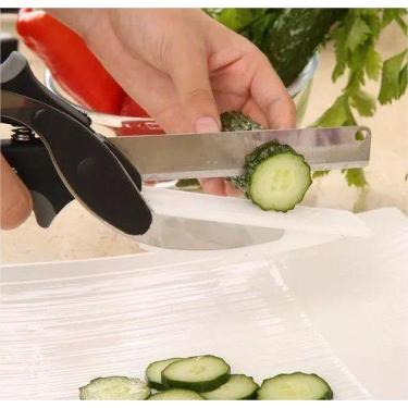 Imagem de Tesoura Fatiador 2 Em 1 Smart Cutter Cortador De Alimentos