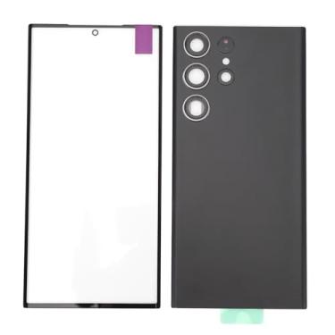 Imagem de Tela de Vidro de Lente Externa Frontal para S23 Ultra 5G, Kit de Reparo de Tampa de Vidro Traseira Com Suporte, Conjunto de Substituição de Lente de Tela para S23 Ultra 5G