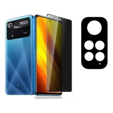 Imagem de Película Privacidade + Câmera 3d Xiaomi Poco X4 Pro 5g 6.67 - Phonecel