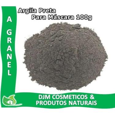 Imagem de Argila Preta em Pó Para Máscara 100g + Modo de Usar - Granel