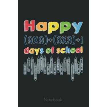 Imagem de Math Equation Happy 100 Days OF School Graph Notebook: Graph Paper Notebook, Grid Paper for Math and Science Students, Quad Ruled 4x4 (110 Pages, 6x9)