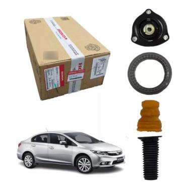 Imagem de Kit Amortecedor Dianteiro Honda Civic G9 - Coxim, Batente, Coifa e Rolamento (Kit Lado Esquerdo)