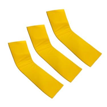 Imagem de Colchonete Almofadado Espreguiçadeira Piscina Amarelo Liso 3un