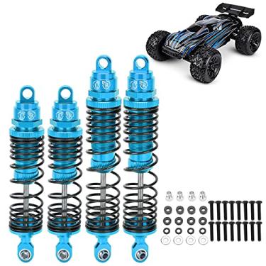 Imagem de Amortecedor Dianteiro e Traseiro Condução Estável Excelente Desempenho de Absorção de Choque para Carro 1/10 RC (BLUE)