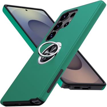 Imagem de Auiaphy Capa para Galaxy S2-5 Ultra, proteção de nível militar, capa à prova de choque para Samsung Galaxy S2-5 Ultra, ajuste fino com suporte magnético para carro para S2-5 Ultra, verde