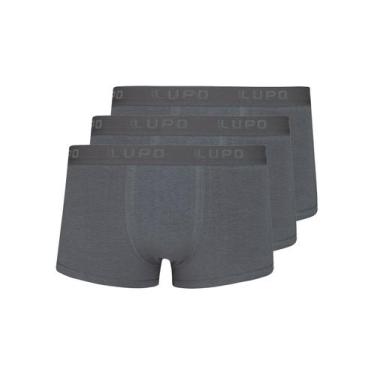 Imagem de Kit com 3 Cuecas Sunga Lupo 480-002, Chumbo, M