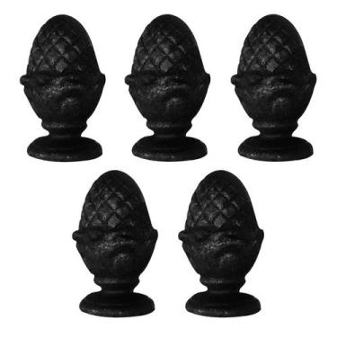 Imagem de Kit 5 Pinhas Ferro Fundido N03 Pra Grade Portão Sacada Muro - UNICLÁUD