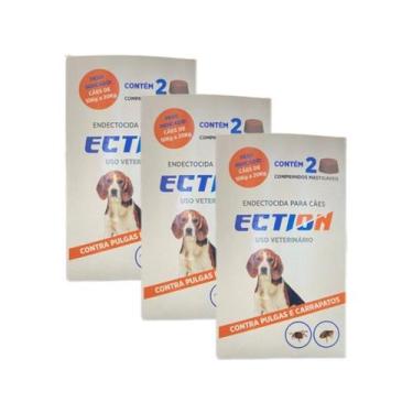 Imagem de ECTION  Solução Antiparasitária para Cães Caixa com 6 Unidades, 10kg a