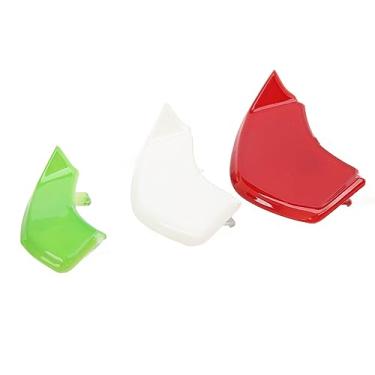 Imagem de Tampa da buzina dianteira GRCFUMO, iluminação Belts dianteiro Airvent Airvent Aluxou Duct Decoration Tampa, acabamento dianteiro da motocicleta para Sprint 150 (Verde+branco+vermelho)