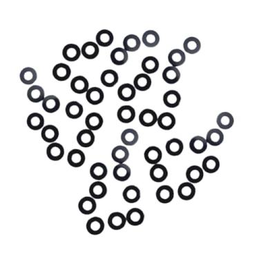 Imagem de rockible 50x Badminton Racquet ilhós anti colapso anéis de acessórios portáteis guardas de arame de nylon, Preto