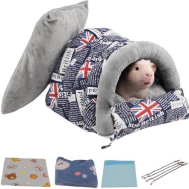 Imagem de Cama para hamster para animais de estimação fofos, rede de brinquedo, porquinho-da-índia, rede de porquinho-da-índia, para porquinhos-da-índia, chinchila, cama de animal de estimação para esquilos