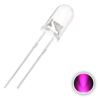 Imagem de 20x Led Rosa de 5mm Alto Brilho - Casa da Robótica