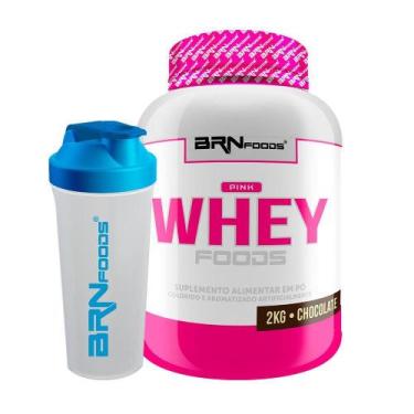 Imagem de Kit Pink Whey Foods 2Kg - Brn Foods