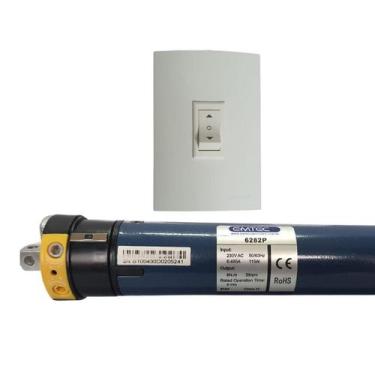 Imagem de Motor Tubular C/ Botoeira P/ Persiana/toldos 6n 18kg 220v - EMTECO