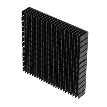 Imagem de Resfriador de Dissipador de Alumínio, Radiador Durável para Placa de PCB da CPU, 120x120x20mm Com Resfriamento de Alta Potência (preto)