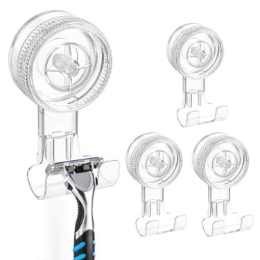 Imagem de Ganchos de sucção, ganchos de ventosa resistentes à prova d'água e à prova d'água, ganchos de parede para banheiro de cozinha, ganchos de parede removíveis para toalha, guirlanda, roupão, chaveiro, pacote com 4, Multicolored, 4