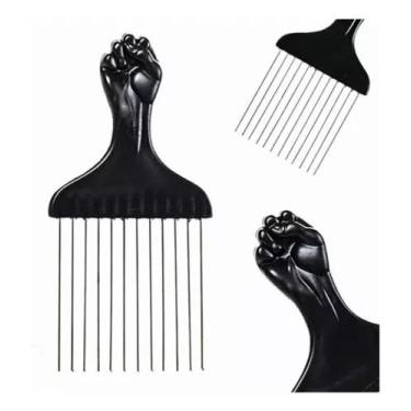 Imagem de Pente Afro Garfo Profissional Com Dentes De Metal - Barbershopp62