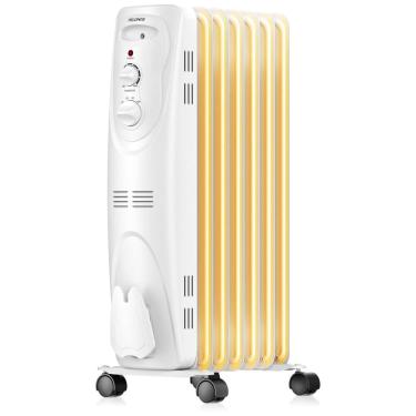 Imagem de Aquecedor Elétrico a Óleo com Termostato Ajustável, 1500W, 110v, PELONIS PHO15A2AGW, Branco