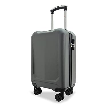 Imagem de Mala de Viagem de Bordo ABS, 10 kg, 4 Rodas, Cadeado Embutido (CINZA GRAFITE A6MB)