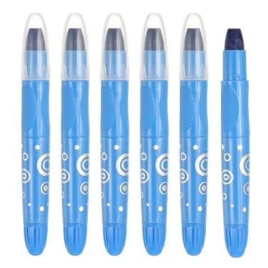 Imagem de PATIKIL Giz de cera de gel aquarela, 6 peças de giz de cera laváveis para colorir, desenhar, pintar, azul safira (5,2 x 0,59)