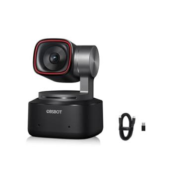 Imagem de OBSBOT Tiny 2 AI Webcam 4K, sensor de 1/3.8 cm, 60FPS, foco automático e HDR | Controle de voz/gestos PTZ, rastreamento de IA | Ideal para transmissão, reuniões, PC (câmera Web USB)