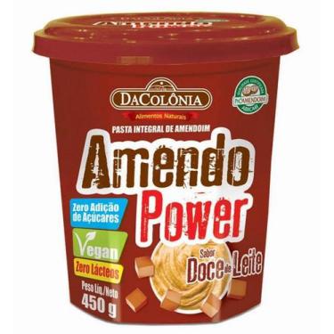 Imagem de Kit 4 pasta de amendoim amendo power doce de leite 450g amendopower - 