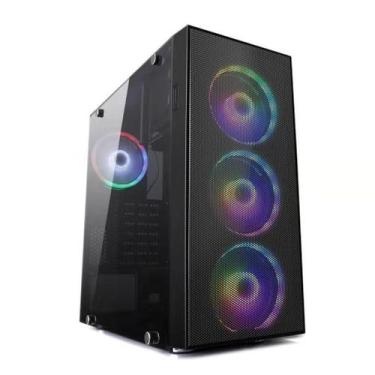 Imagem de Gabinete Gamer Arco BRX Lateral em Vidro - Preto