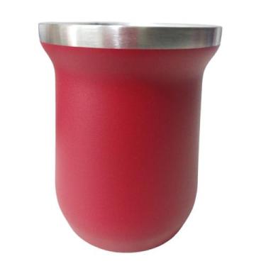 Imagem de Copo Cuia Isotérmico 260 ML Aberto Quente Frio Inox Parede Dupla Conse