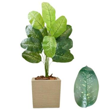 Imagem de Planta Comigo Ninguem Pode Artificial Vaso Quadrado Completo - Flor Im