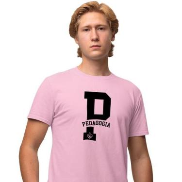 Imagem de Camisa Camiseta Masculina Estampada Pedagogia 100% Algodão Fio 30.1 Pe