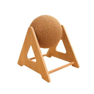 Imagem de ＡＷＨＡＯ Brinquedo arranhador para gatos, proteção de móveis, interativo, multifuncional, economizador de espaço, bola arranhadora, brinquedo de escalada para, Grande