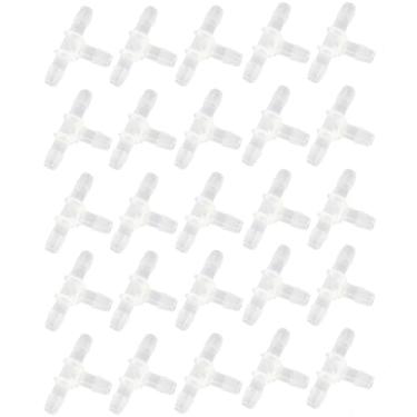 Imagem de NACX Farpa de mangueira de plástico de 5/40.6 cm, encaixe farpado de 3 vias em forma de T, adaptador de união de emenda de junta, 25 peças