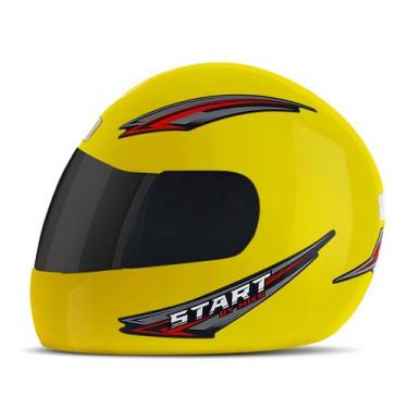 Imagem de Capacete Fechado Moto Mixs Start Viseira Fumê Masculino Feminino Segur