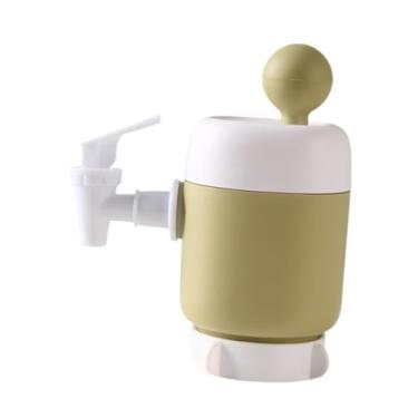 Imagem de Wswqop Bomba manual para recipiente de água potável, universal à prova de vazamentos, acessórios de cozinha, dispensador compacto de pressão manual portátil, Verde