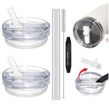 Imagem de TideBloom Tampa removível de substituição de 1,134 g para copo Stanley, à prova de vazamento, durável, à prova de respingos, compatível com copos Stanley de 1,134 g, acessórios para copos Stanley