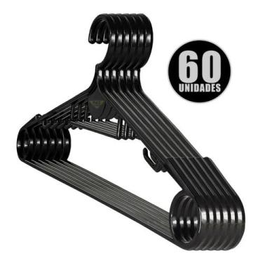 Imagem de Kit Cabides De Plástico Roupas Adulto Super Resistente - Rio Cadeiras,