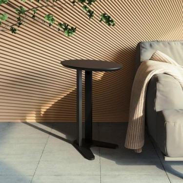 Imagem de Mesa Auxiliar Lateral Orgânica Oval 100% MDF 60cm - Dalla Costa